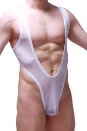 Bodysuit Thong Lepuil Net White