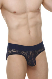 Brief Dome Lace Navy