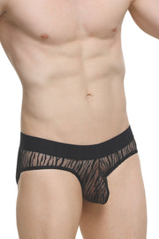 Brief Dome Lace Savane Black
