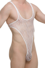Bodythong Carbay Lace Savane White