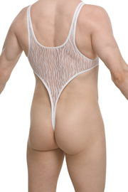 Bodythong Carbay Lace Savane White