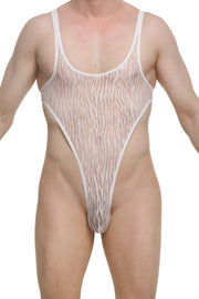 Bodythong Carbay Lace Savane White