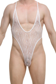 Bodythong Causson Lace Savane White