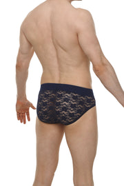 Brief Dome Lace Navy