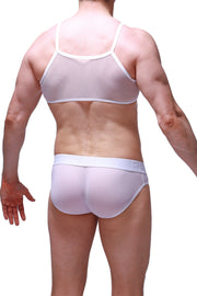 Micro Tank Top Mesh White