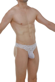 Thong Plessis Lace White