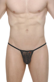 Thong Migny Lace Savane Black